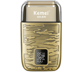 Kemei Electric Razor Professional Close Head Shaver for Bald Men Cordless Beard Trimmer with 2 Foil Waterproof Barber Supplies