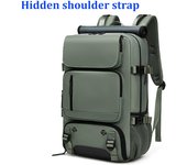 Mochila de Viaje Mujer Impermeable 16 Pulgadas Portátil Negocios con Bolsa Zapato Oculta