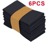 Set Of 6/12/24 40x40cm Table Cloth Napkins Durable Polyester Thicken Placemat Reusable for Kitchen Dining  Wedding Decoration