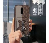Dirt-resistant Cute Phone Case For OnePlus 7/1+7 Back Cover Full wrap TPU Card slot Cartoon protective Soft case Durable