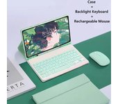 For Samsung Tab S6 lite 10.4 Backlight Keyboard Case Mouse Bluetooth Wireless Spanish Keyboard Magnetic Funda P610/P615/P613