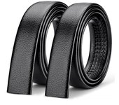 Brand No Buckle 3.5cm Wide Genuine Leather Automatic Belt Body Strap Without Buckle Belts Men Good Quality Belts 140 150 160cm