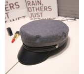 Cadet Fashion Black Captain Spring Autumn Women Men Hat Beret Caps Octagonal Hat Sailor Hats