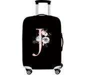 initial letter Printed Design Travel Trolley Case Cover Protector Washable Suitcase Cover Luggage Storage Covers for 18-32 Inch Luggage Cover.