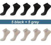 10pairs/lot men's bamboo fiber socks short casual breatheable anti-bacterial man ankle socks new black busines high quality