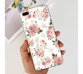 For iPhone 7 8 7Plus 8 Plus Phone Case iPhone SE 2020 Back Cover Soft TPU Transparent Silicone Bumper Flower Butterfly Coque Bag