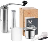Stainless Steel Nespresso Refillable Coffee Capsule Tamper Reusable Coffee Pod Coffeeware Accessories For Barista Espresso Maker