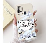 For Samsung Galaxy A21s Case A217 SM-A217F Cover Cute Panda Cartoon Camera Protection Soft Funda For Samsung A21s SM-A217F Coque