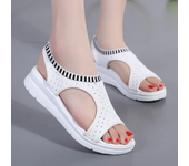 Sandalias de Mujer, cómodas y transpirables, zapatos para caminar para Mujer, tacones de cuña, sandalias con plataforma de verano, zapatos de Mujer de talla grande 42