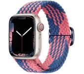 Strap For Apple Watch 44mm 40mm 45mm 41mm 38mm 42mm Elastic braided bracelet iwatch series 7 se 6 8 9 ultra 49mm band