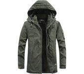 Winter Street Fashion Big Pocket Man Tops New Retro Style Removable Hat Coats Fleece Keep Warm Thickening Outdoors Jacket Man