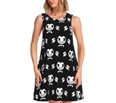 Customized Fashion B-Bendy and Ink M-Sleeveless Women's Classic Sundress Casual Beach Travel Bag