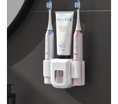 Soporte para cepillo de dientes eléctrico, organizador de pared de doble orificio, soporte para cepillo de dientes, accesorios