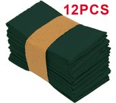 Set Of 6/12/24 40x40cm Table Cloth Napkins Durable Polyester Thicken Placemat Reusable for Kitchen Dining  Wedding Decoration