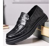 Nueva primera capa de piel de oveja de los hombres casual zapatos de cuero de negocios modelos de los hombres