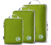 Bolsas Compresion Viaje, Diseño de Malla Impermeable Ligero y Duradero Bolsas de Viaje Organizador para la Mochila Maletas de Almacenamiento en el Hogar(Gris, 8 Unidades)