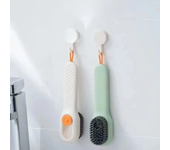 Liquid-Added Shoe Brush, Multifunctional Shoe Cleaning Brush Household Push-Type Liquid-Discharging Soft-Bristled Laundry