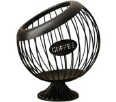 Large Capacity Espresso Capsule Holder Waterproof Sturdy Coffee Creamer Organizer Easy To Clean Iron Coffee Pod Container House