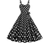 Vintage and Pink Square for Women, Retro Rockabilly Dress with Straps, Cocktail Party 50s & 40s, Flying Dress, Summer Dresses