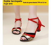 Zapatos De Baile Cuadrado Para Mujeres Adultas Zapatos De Baile Latino De Tacón Bajo Y Fondo Blando Zapatos De Baile De Cotillón De Tacón Medio Zapatos De Competición