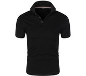 Hombre de alta calidad algodón manga corta POLO cómodo transpirable moda camiseta deporte trabajo negocios POLO