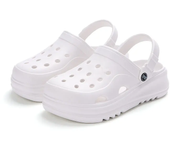 Zuecos de plataforma gruesa para mujer, sandalias de playa antideslizantes con parte inferior gruesa, cuñas de moda para verano 2025, sandalias EVA, zapatillas