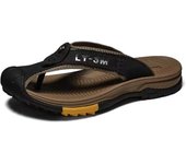 Men's cowhide Eva men's soft bottom flip flops summer beach slippers
