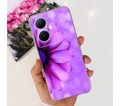 For Huawei Nova 11i Case Cute Luxury Back Cover Soft Silicone Phone Case For Huawei Nova11i 6.8" Fundas Transparent Flower Para