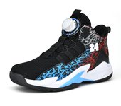 Kids High Top Sneakers Casual Basketball Shoes Trendy Boys Non-Slip Sports Shoes Outdoor Training Athletic Tennis Shoes