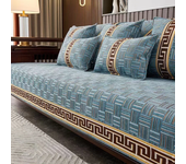 Chinese Non-slip Sofa Cover Beige Edging Cover Towel Leather Sofa Cushion Modern Simple 4 Season Universal Home Protection Cover