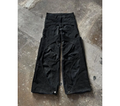 2025 New Gothic Retro Jeans for Men Wide Leg Straight Black Baggy Jeans Harajuku Hip Hop High Waist Denim Pants Streetwear