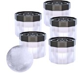 Ice Ball Molds (5-Pack), BPA Free 2.5 Inch Ice Spheres. Slow Melting Round Ice Cube Maker for Whiskey and Bourbon