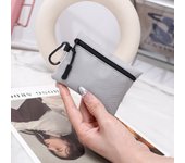 Monedero informal de tela de buey de estilo coreano, monedero con cremallera de Color sólido, bolso para artículos pequeños, tarjetero, cartera, bolsa de almacenamiento de tarjetas de viaje