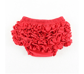 Fundas de pañales con volantes para niñas pequeñas, pantalones cortos de algodón, bombachos de Color sólido