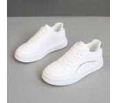 Nuevos Zapatos Blancos Transpirables, Zapatos Casuales Con Placa Base Delgada Que Aumentan