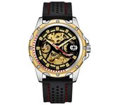 Reloj mecánico automático hueco correa de silicona reloj deportivo moda hombre