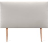 Liso  Patas cabeceros Cabezal tapizado Cama Lujo (150x105cm  Patas (Camas 150/160), Tela Beige)