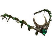 Moon Crown - Handmade Forest Fairy Headpiece Woodland Headband Floral Elven Tiara for Princess Fairy Renaissance Halloween Party