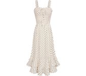 Vestido de playa con estampado de moda de verano para mujer, vestido de tirantes bohemio