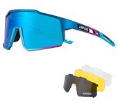 KAPVOE Gafas de Ciclismo Polarizadas con 4 Lentes Intercambiables TR90 Gafas de Sol Deportivas Mujeres Hombres MTB Bicicleta