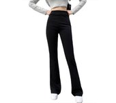 Female Trousers Solid High Waist Xxl Aesthetic Korean Fashion Women's Flare Pants G Y2k Streetwear Casual Harajuku Trends 2025
