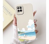Case For Samsung Galaxy A22 A22S M22 F22 Candy Soft Liquid Silicone Back Cover For Samsung A22 5G A22S 5G Funda Rabbit Cat Panda
