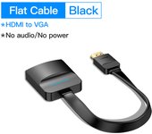 Vention HDMI to VGA Adapter HDMI Male to VGA Felame HD 1080P Audio Cable Converter With 3.5 Jack for PS4 Laptop PC Box Projector