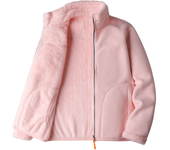 Coral fleece wool jacket for warmth and winter wear, dual-use fashion women's clothing