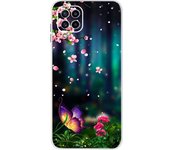 For Samsung Galaxy M32 Case Cover Soft Silicone TPU Back Cover For Samsung M32 M 32 SM-M325F Flower Clear Funda Phone Case