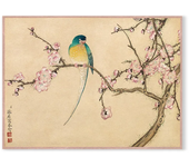 Antique Print Wall Art Lotus Fish Willow Tree Canvas Painting High Mountain Scenery Poster Home Bedroom Living Room Decoration