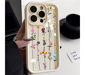 Funda de teléfono de silicona con flores para iPhone 13, iPhone 15 Pro Max 14 12 16 11 XS XR X 7 8 Plus SE 2022