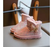 Niños Botas De Nieve Invierno Engrosada Caliente Botas De Algodón Niñas Antideslizante Bajo Botas De Niño Pequeño