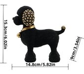 Beaded French Bulldog resin statue, colorful animal,home table centerpiece, office Decor, room Decor, shelf Decor, holiday gift.