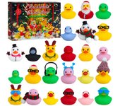 Advent Calendar 2024,24 Días de Sorpresas  -  con 24 Patos de Goma para Niños y Niñas